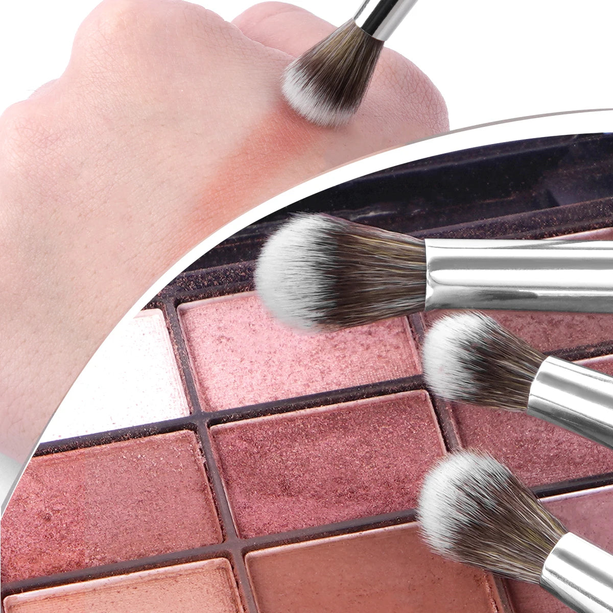 Kit de 5 unidades. Brochas de maquillaje. Sombra de ojos.